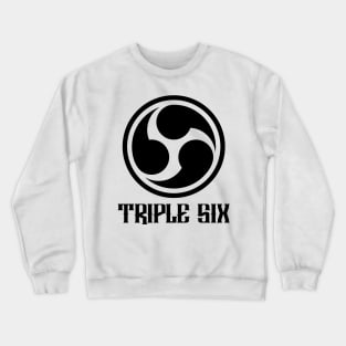 666 Triple Six + Font (black) Crewneck Sweatshirt